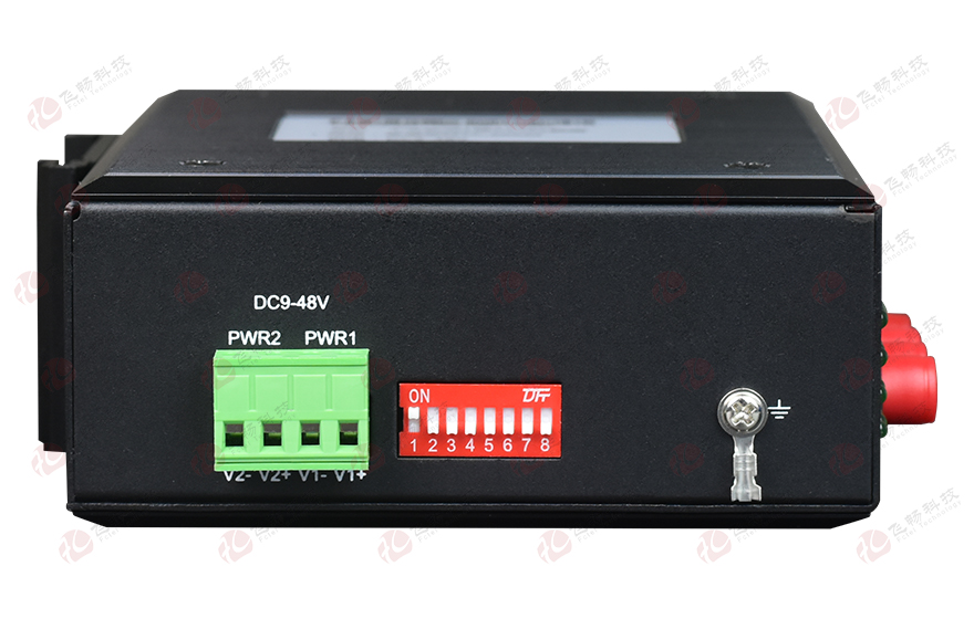 飛暢科技-工業(yè)軌式1-16路開(kāi)關(guān)量光端機(jī) 1+1光備份