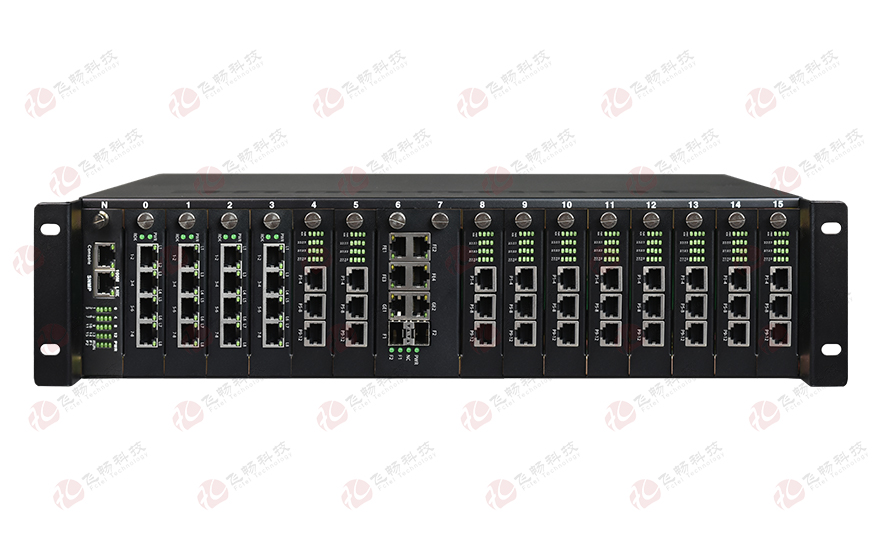 飛暢科技-多業(yè)務(wù)帶 物理隔離以太網(wǎng)（2U機(jī)框，19英寸， 1+1光備份）光端機(jī)