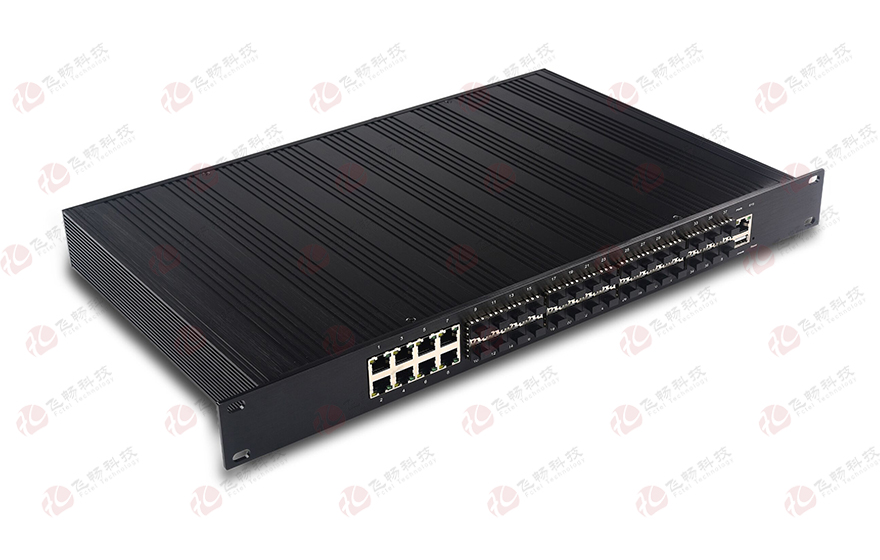 飛暢科技-管理型工業(yè)級 千兆/萬兆6萬兆光+8路千兆電+千兆24光 三層交換機
