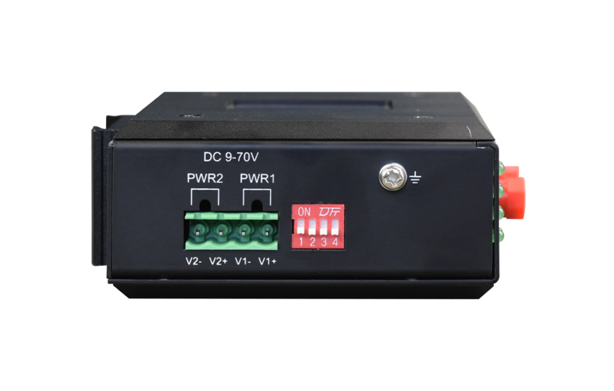 飛暢科技-工業(yè)軌式 4路模擬量+開關量+串口 混合光端機 （帶斷纖保持功能）